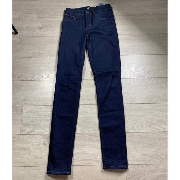 Levi’s 721 High Rise Skinny Dark Wash Jeans - Picture 3 of 16